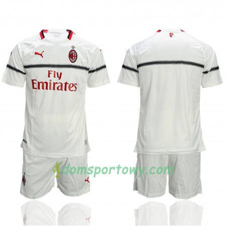 Koszulka AC Milan Dziecięcy Wyjazdowe Koszulki Piłkarskie 2018-2019 Krótki Rękaw